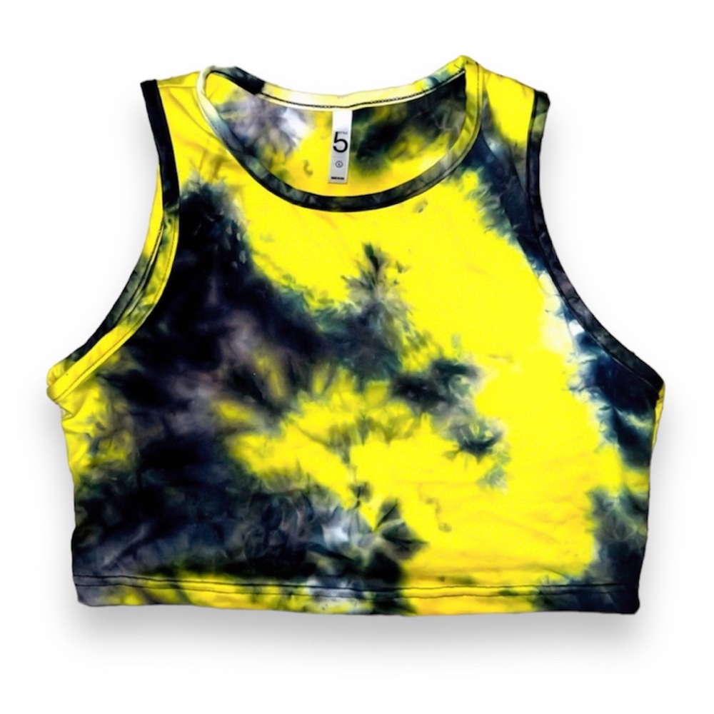 Style 5 Tie Dye Crop Tank Top Yoga Women’s Size L
